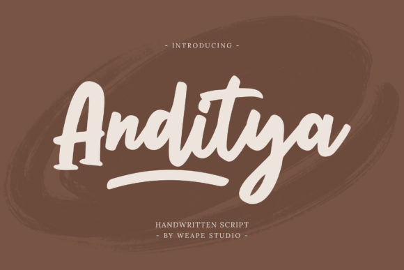 Anditya: The Handwritten Font That Elevates Small Business Branding