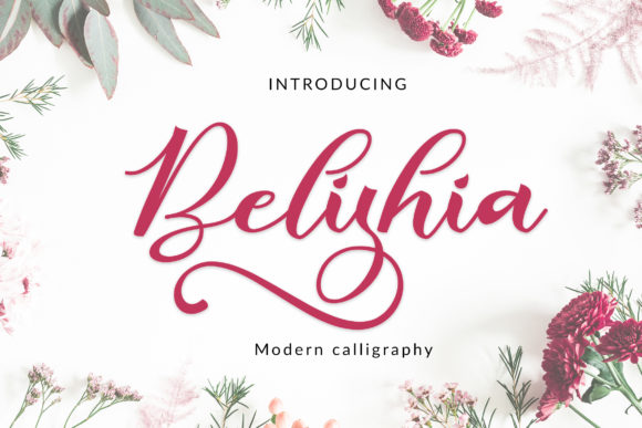 Belishia: A Flowing Script Font for Editorial Design