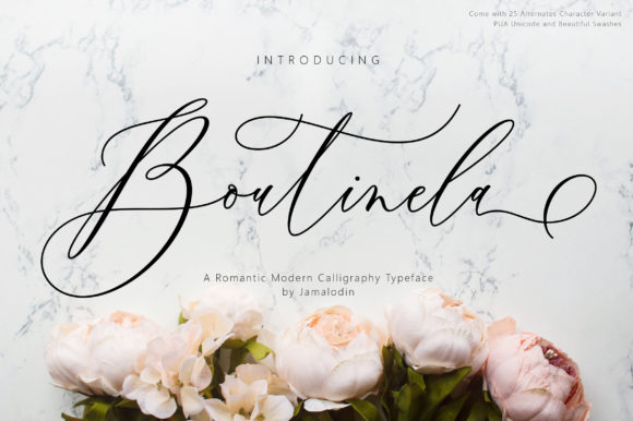 Boutinela Font Review for Elegant Branding