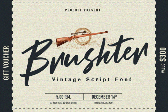 Brushter: A Retro Handwritten Font for Modern Web Design
