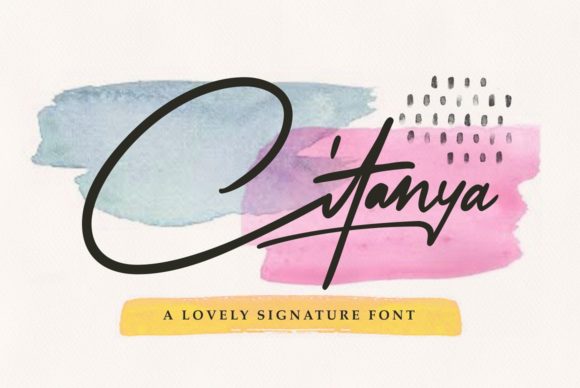 Citanya: A Flowing Script Font for Editorial Design