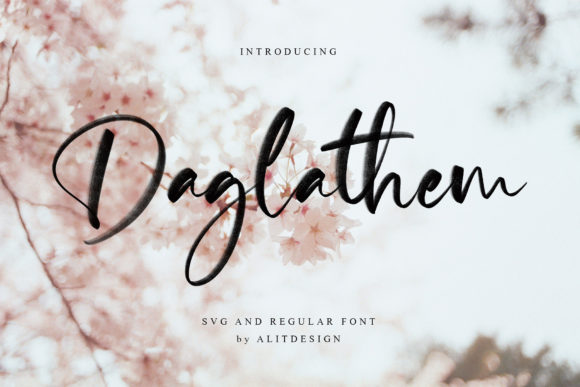 Daglathem: A Brushed Typeface for Elegant Branding
