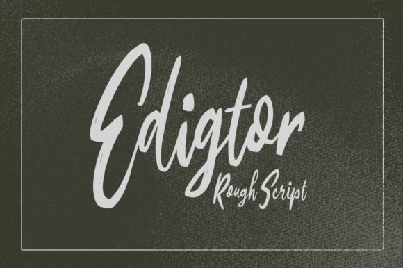 Edigtor: A Relaxed Handwritten Font for Creative Campaigns
