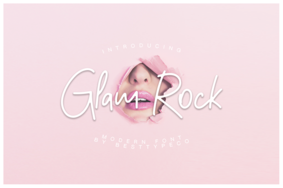 Glam Rock: A Sweet Script Handwritten Font for Modern Web Design