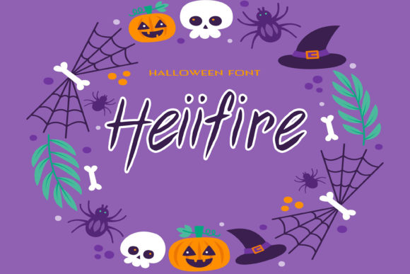 Heiifire: The Perfect Script Font for Spooky Crafts