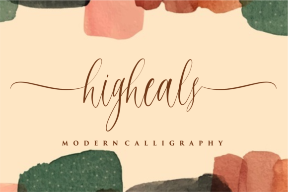 Higheals: An Elegant Script Handwritten Font for Makers