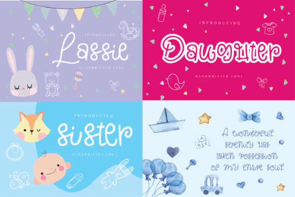Lassie Handwritten Font for Crafters