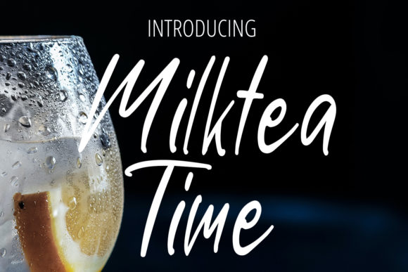Milktea Time: A Fresh Script Handwritten Font for Campaigns