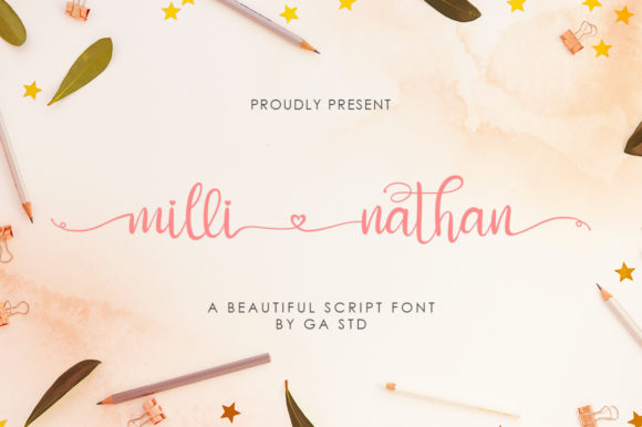 Milli Nathan: A Cute Calligraphy Font for Branding