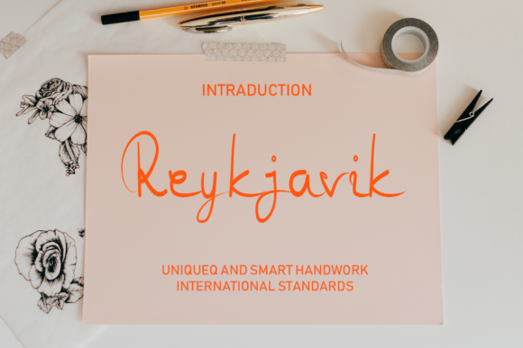 Reykjavik Font for Handmade Branding