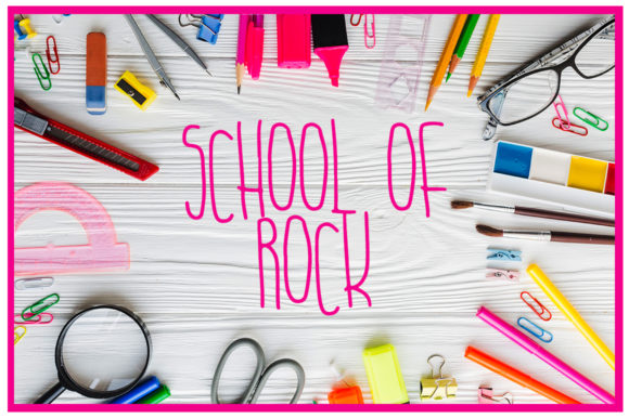 School of Rock Font Review for Social Campaigns