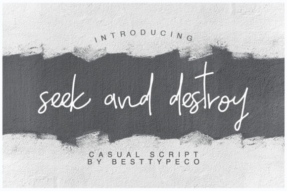 Seek and Destroy: A Quirky Handwritten Font for Makers