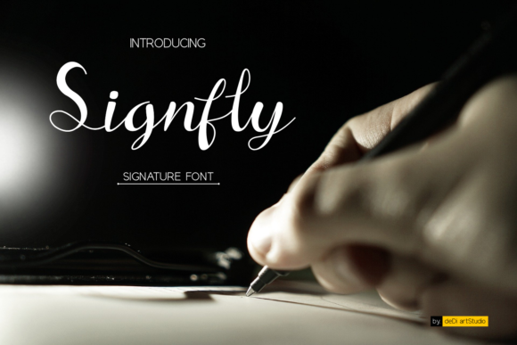 SignFly: The Handwritten Font for Elegant Product Design