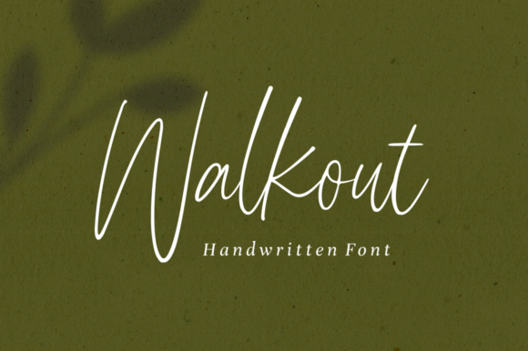 Walkout: A Relaxed Script Handwritten Font for Makers