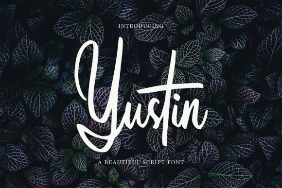 Yustin: A Premium Script Font for Modern Campaigns